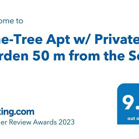 Pine-Tree Apt W/ Private Garden 50 M From The Sea Golem  Eksteriør bilde